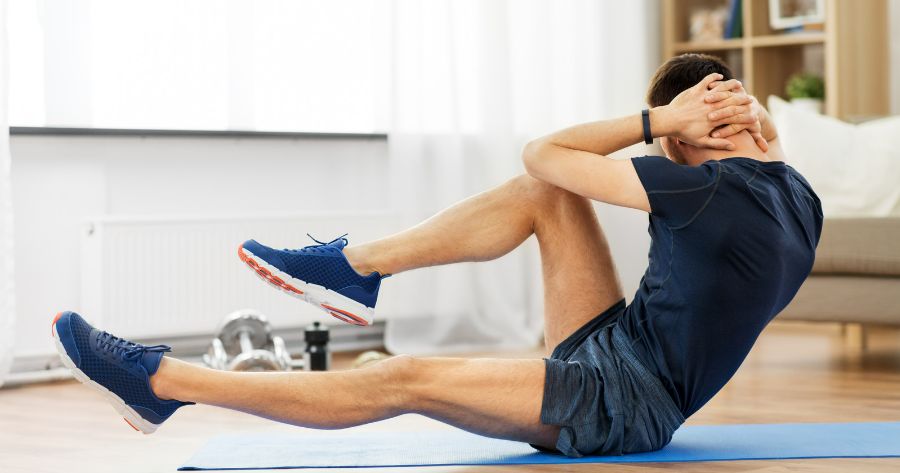 truck drivers workout their core