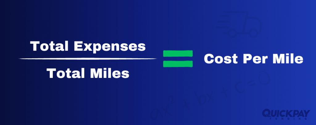 how to calculate cost per mile