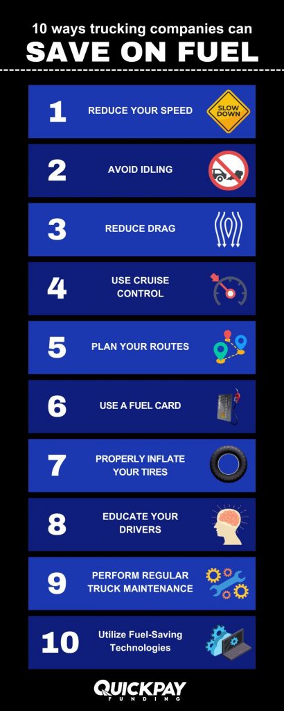 fuel saving tips for truck drivers