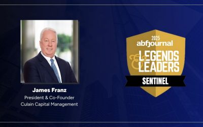 James Franz Named Sentinel Award Winner in ABF Journal’s 2025 Legends and Leaders Issue