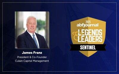 James Franz Named Sentinel Award Winner in ABF Journal’s 2025 Legends and Leaders Issue