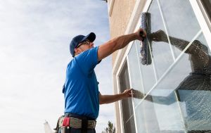 Commercial cleaning company worker, representing our invoice factoring services for commercial cleaning companies.